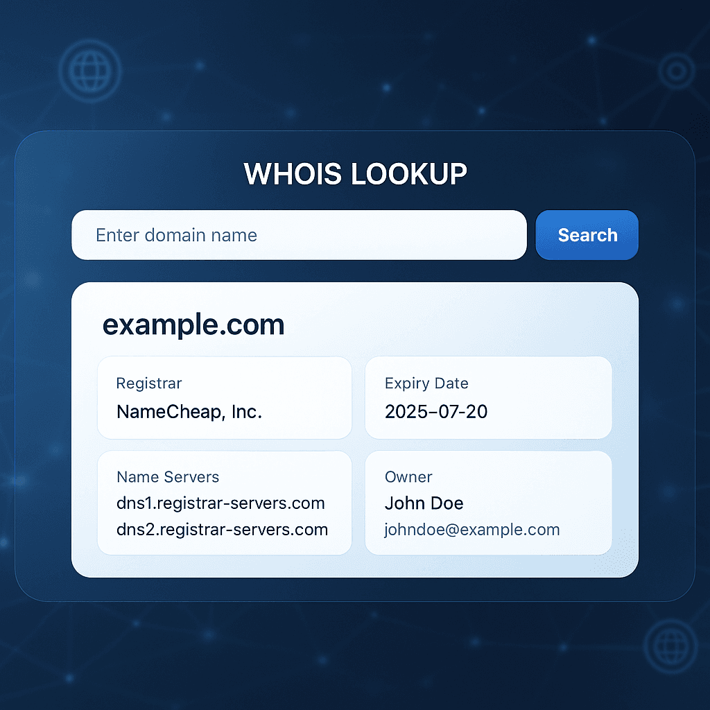 WHOIS Lookup Tool Preview